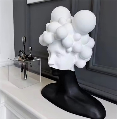 Фигурка Black and White Bubble Female Head