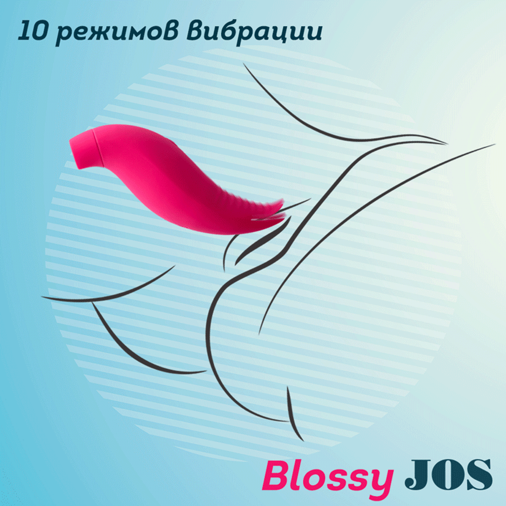 Многофункциональный стимулятор клитора JOS Blossy, розовый, 13,5 см