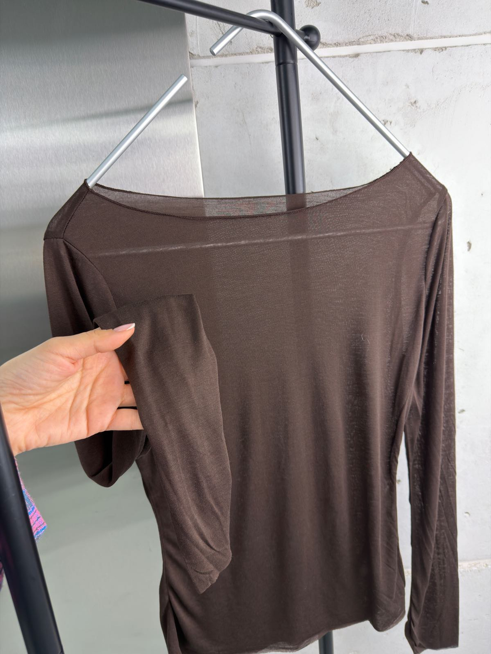 Лонгслив женский арт. 0100 цвет "шоколадный"