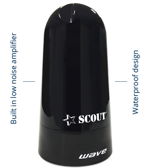 Морская ТВ антенна SCOUT Black Wave