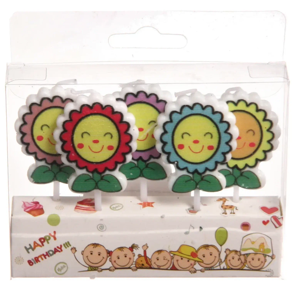 Свечи для торта «Весёлый цветочек»