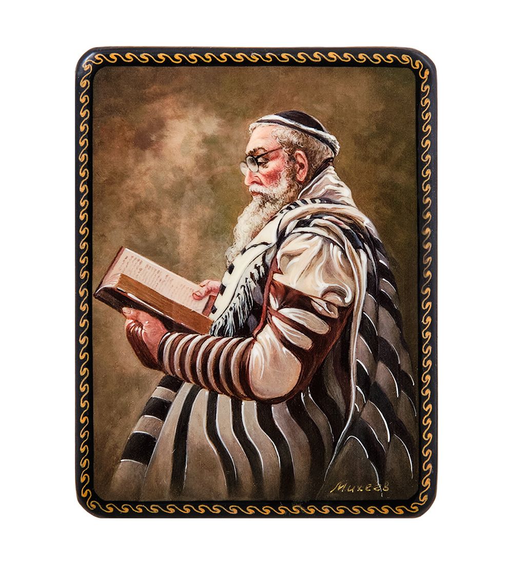 Народные промыслы ШК-19/49-A Шкатулка в технике декупаж «Еврей» (10х10х3,5)