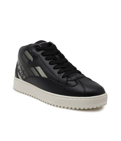 Кожаные кроссовки Emporio Armani - черный(X4Z125 XN952)