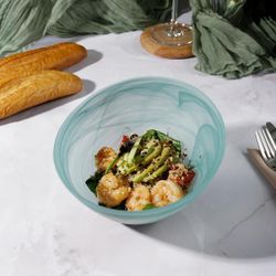 Салатник 700 мл d 18 см h10 см   косой матовое стекло P.L. Proff Cuisine [6]