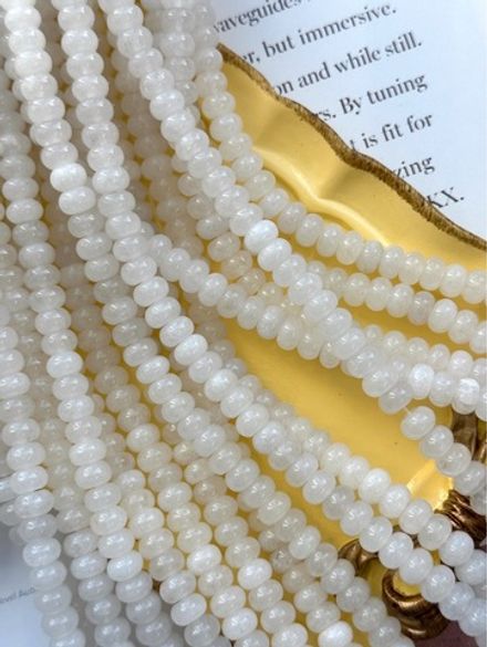 Нить бусин из кварца 8мм, рондель