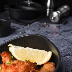 Салатник 280 мл 19*14 см h9 см Side Up Smooth Black Raw Stellar P.L. Proff Cuisine [1]