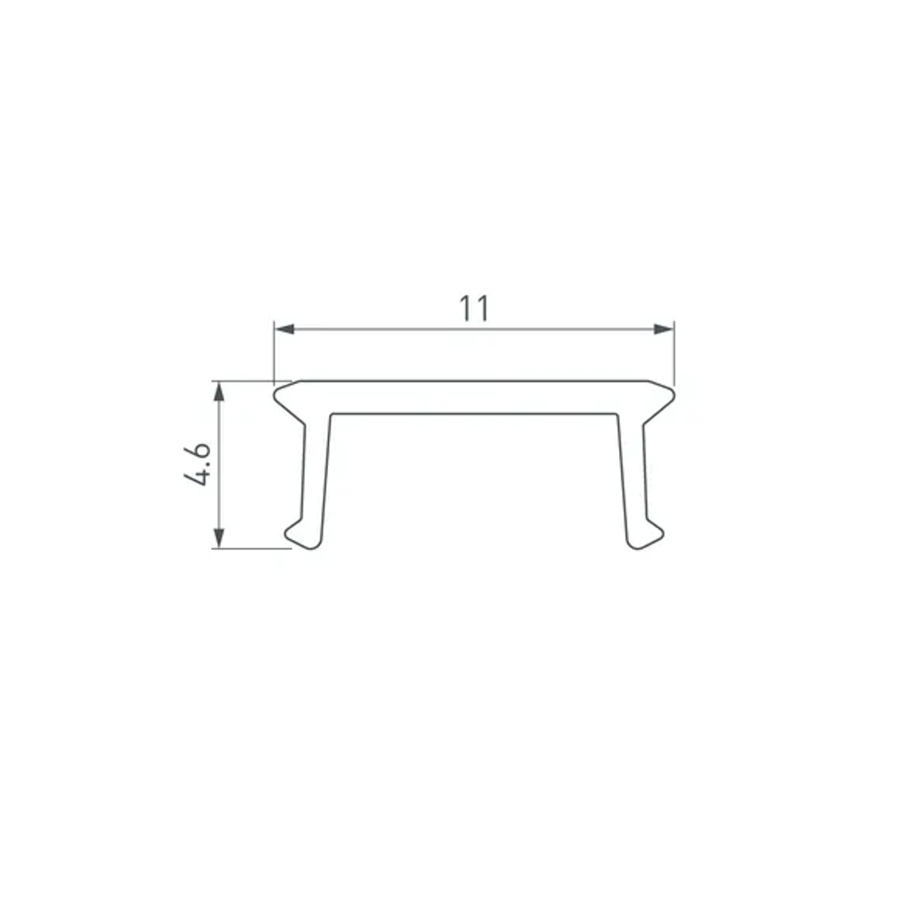 Экран COMFORT10-V-FANTOM-2000 OPAL (Arlight, Пластик) 052559