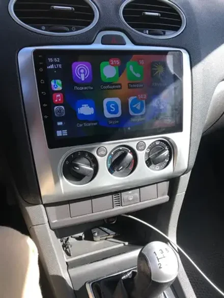 Магнитола для Ford Focus 2 2004-2011 (кондиционер) - Vomi ZX302R9-7862 Android 10, ТОП процессор, SIM-слот