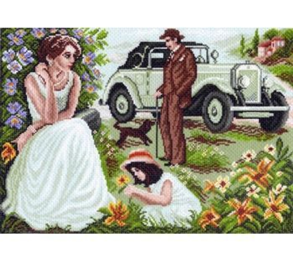 Размер: 37x49 см¶Вышивка на канве Матренин Посад - одно удовольствие. Достаточно плотная канва, что