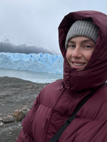 Пуховик Энни свекольный