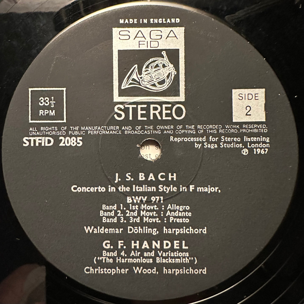 Сеговия - Бах (Англия 1967г.)