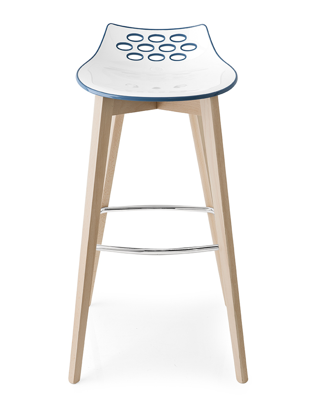 Стул М-City DISAUR Jam W Cb, 1487, Ash.P19W Oak Natural, P799-P852 White, Transparent Red