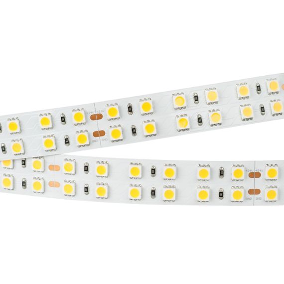 Светодиодная лента Arlight 4W/m 144Led/m 5060SMD теплый белый 5M RT-B144-19mm 24V Warm3000 025273(2)