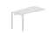 стол Strike 1380х680х750мм (2 громмета) - приставной элемент