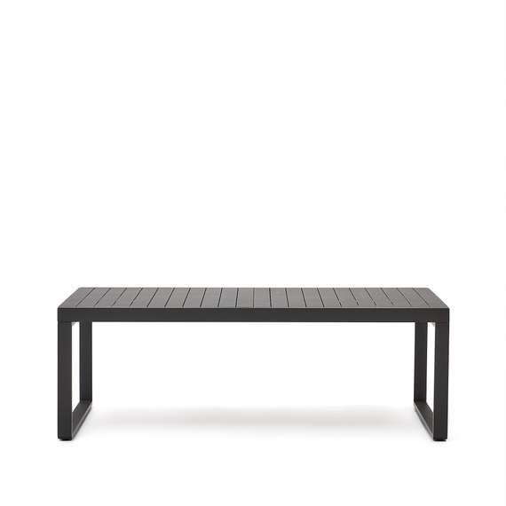 Стол Galdana уличный раздвижной из алюминия с черной отделкой 220 (340) x 100 см