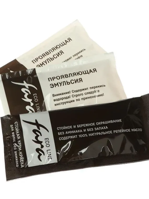 Краска для волос FARA Eco Line 1.0 чёрный, 125 г