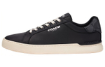 COACH Leather Low top Stylish Skateboarding Shoes Men"s Black