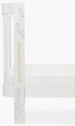 Детская кроватка-трансформер Happy baby Mommy Love в комплекте с расширением 160х70 white
