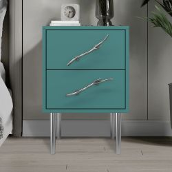 Тумба Арт Колор matte Стайл Сильвер Пастельно-синий матовый