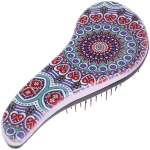 Расческа массажная компактная «ЛАНТА», микс 4 дизайна, 18*7,5см (PVC коробка)