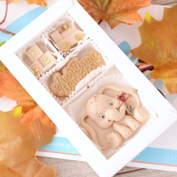 Подарочный набор "Любимой нянечке" /  Шоколад ручной работы