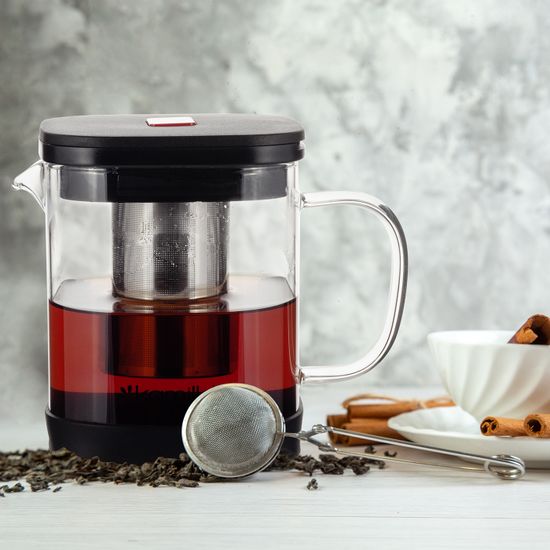 Стеклянный заварочный чайник 1000 мл. Kamille KM 0778M со съемным ситечком