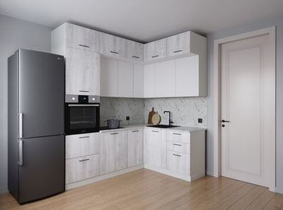 Кухонный гарнитур угловой Бланка 2200х1700 столешница 26мм