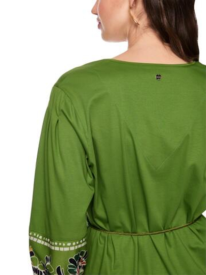 Marc Cain Платье из хлопка с подчеркнутой талией