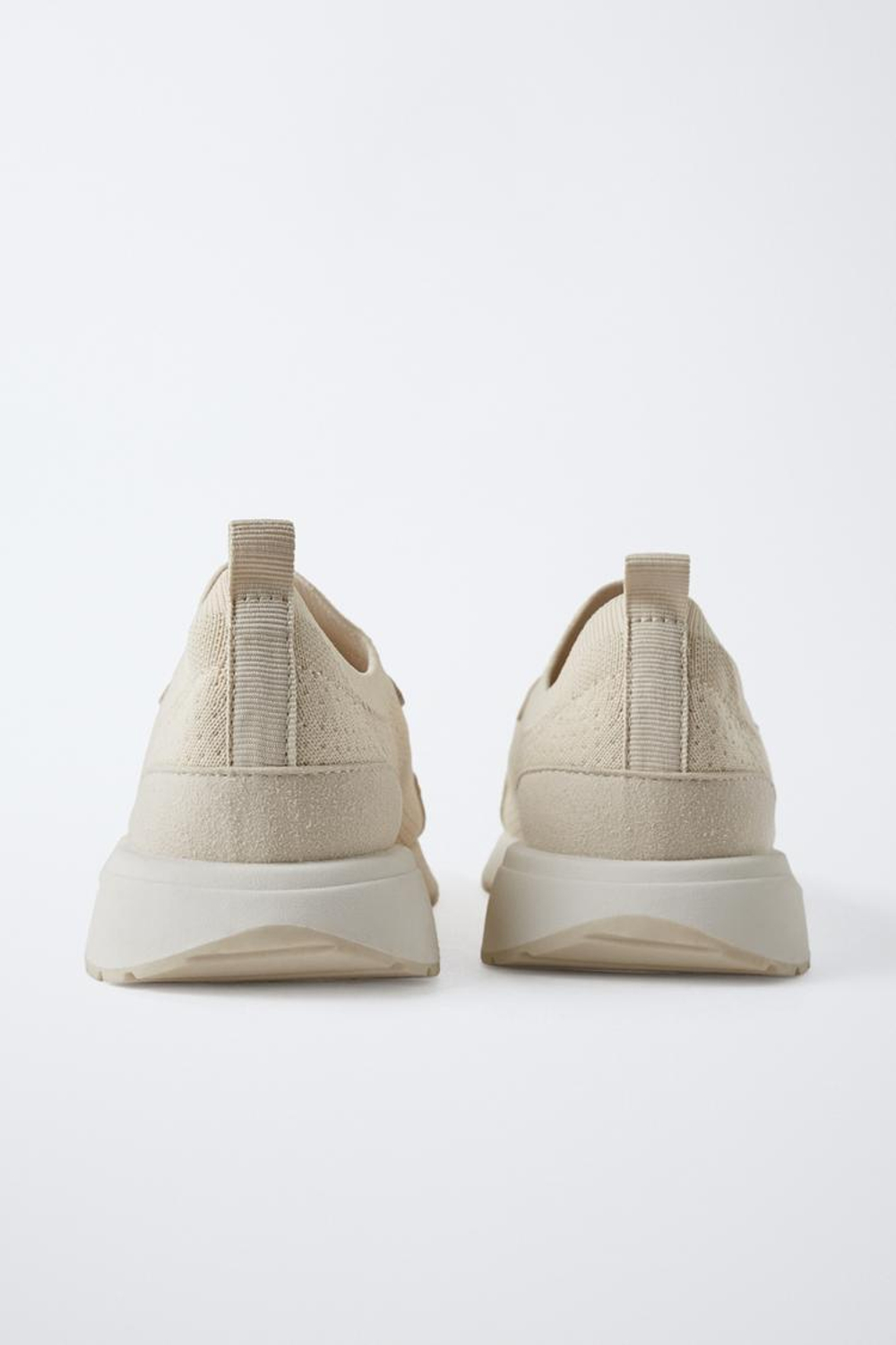 ZARA СПОРТИВНЫЕ КРОССОВКИ, ПЕСОЧНО-КОРИЧНЕВЫЙ