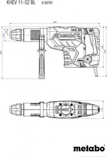 Перфоратор METABO KHEV 11-52 BL бесщеточный 600767500