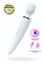 Нереалистичный вибратор Satisfyer Woman Wand 10 режимов белый 34 см