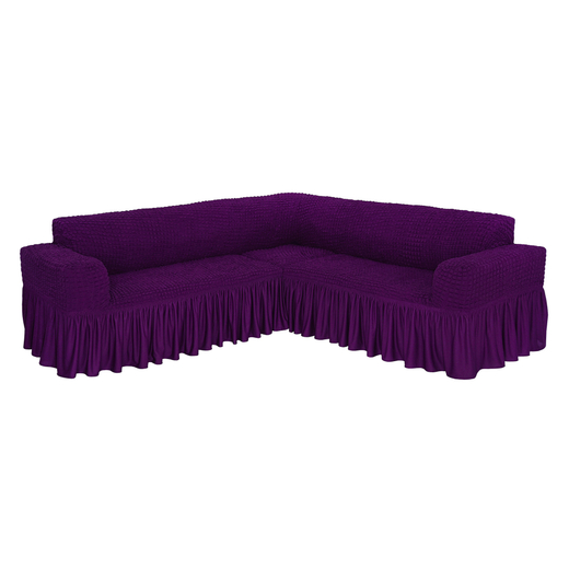 Чехол на угловой диван, цвет Фиолетовый