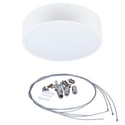 ULO-K40A 30W-4000К-R40 IP40 WHITE Светильник светодиодный накладной. Белый свет 4000K. Диаметр 400мм. Корпус белый. ТМ Uniel