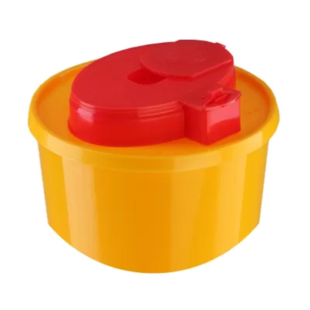 Контейнер для сбора игл Сейфстим МК-04-СС 1,5 л, высота 18 см, класс Б