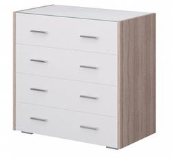 Комод со стеклом Камея (Венге/Белый глянец), Мелодия сна