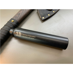 ДТКП закрытого типа 3D Titanium Suppressor на карабин CZ 527 (6,5x39) Титан, Русский дракон