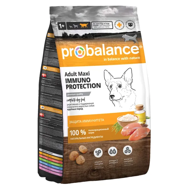 Сухой корм ProBalance Immuno Adult Maxi для взрослых собак крупных пород