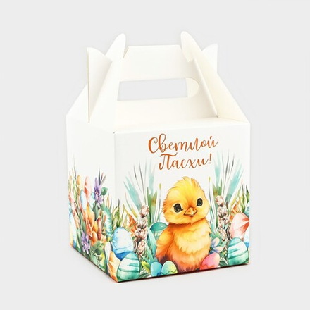 Коробка складная «Светлой Пасхи!», 14 × 14 × 14 см 10553554