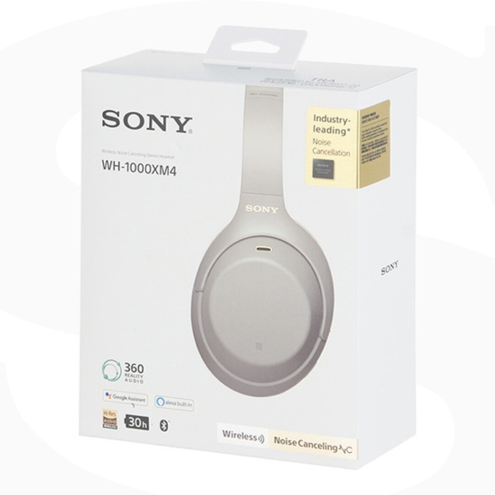 Беспроводные наушники Sony WH1000XM4, активное шумоподавление, серый