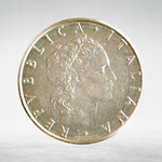 Italy 50 Lire 1981 R "Vulcan at Anvil – Large Type", XF