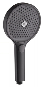 3023-1 Лейка для душа черный 13*26см (3-функций, кнопка) HANSEN (50/1шт)