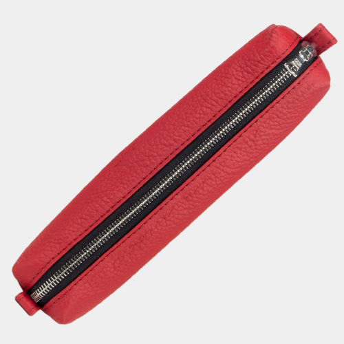 Пенал Cartouche из кожи теленка красного цвета