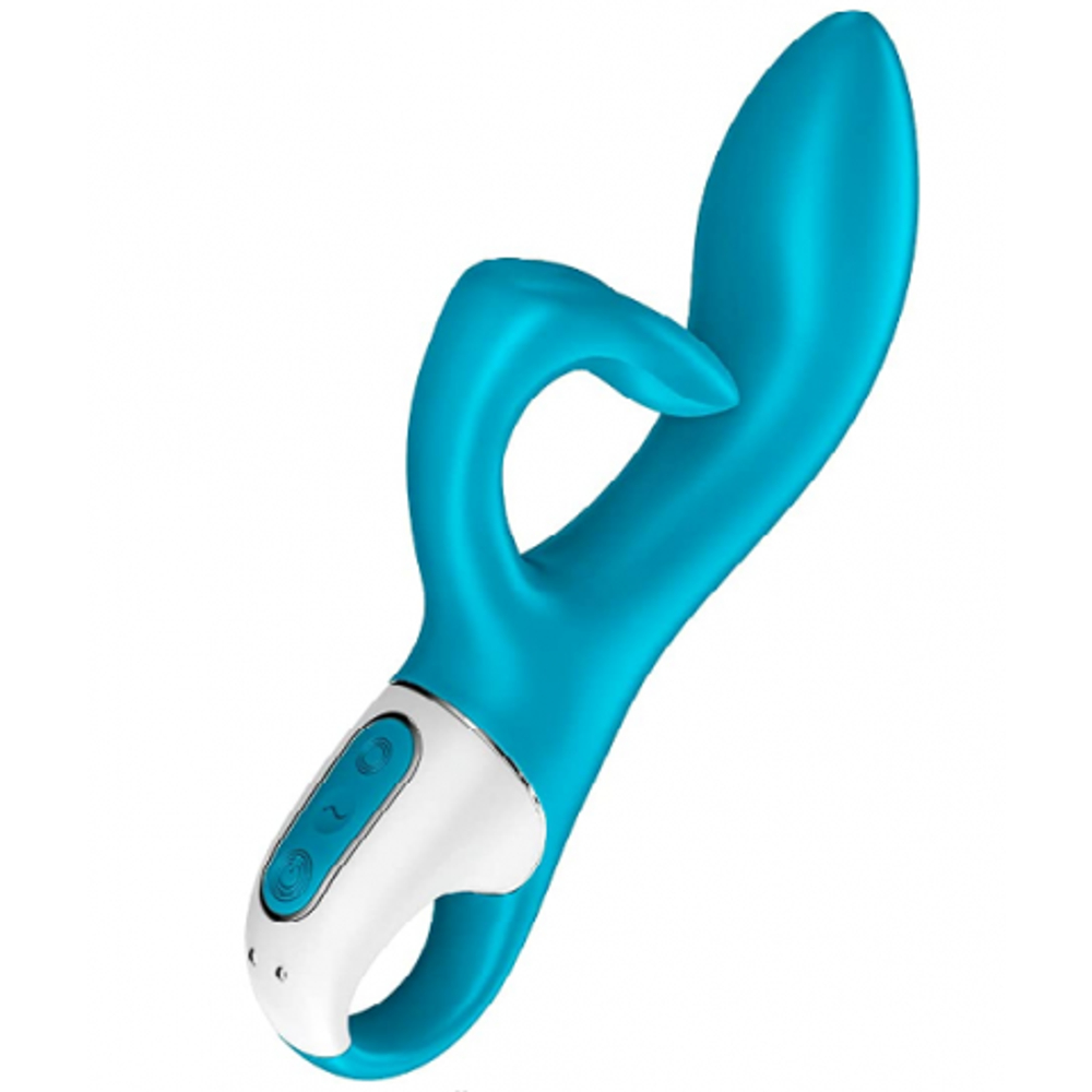 Вибратор-кролик Embrace me berry Satisfyer, бирюзовый