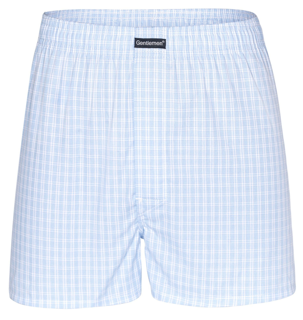 Хлопковые трусы-боксеры Gentlemen (Размер: L) (Цвет: голубой)