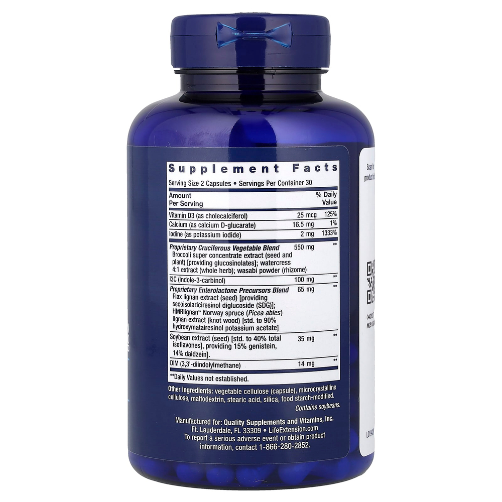 Life Extension, Women's Health, средство для поддержания здоровья груди, 60 капсул