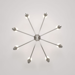 Подвесная люстра Eurosvet Rhyton 60167/8 никель