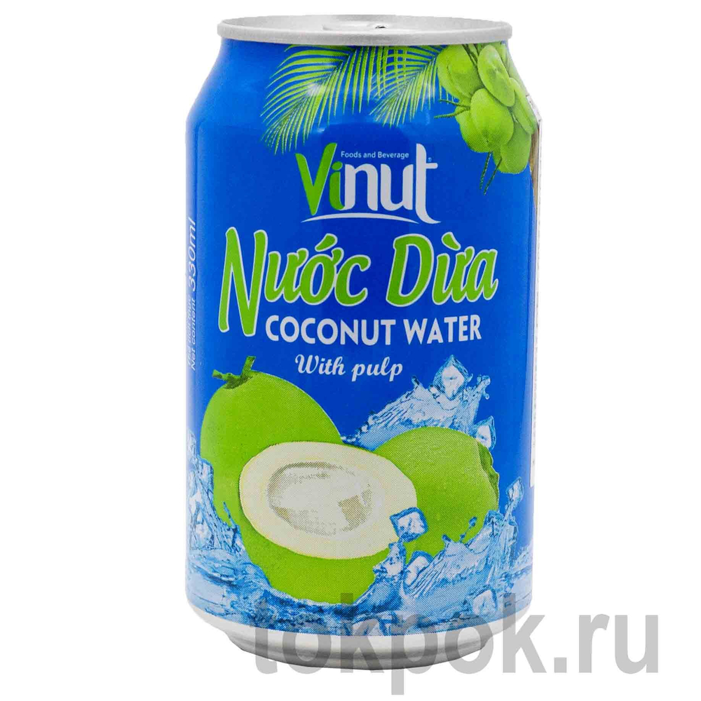 Кокосовая вода с мякотью Vinut, 330 мл