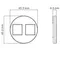 Donel D16 матовый карбон накладка 2-я для розеток RJ45,TV,SAT