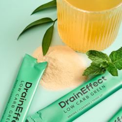 DrainEffect Green Low Carb Дренирующий напиток 20 стиков низкоуглеводный, вкус мятный