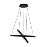 Citilux Дуэт CL719641 LED Люстра подвесная с пультом Чёрная